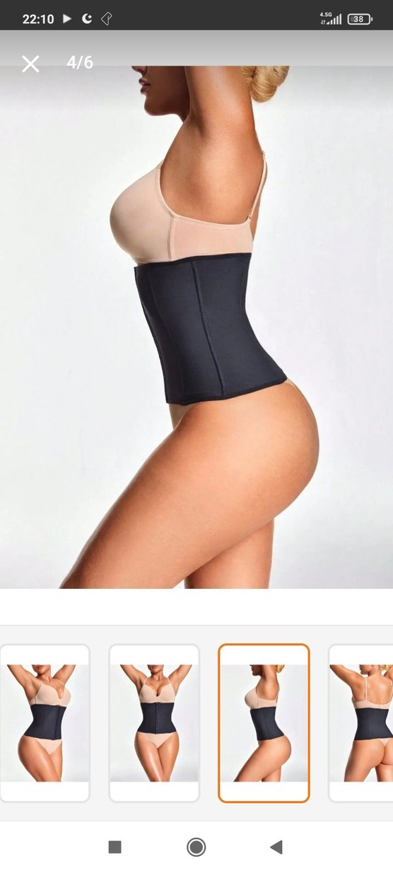 Siyah Midi karın düzleyici bel şekillendirici Korse - Görsel 4