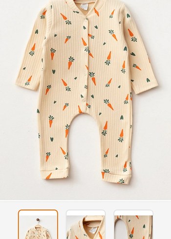 Erkek Bebek Uzun Kollu Pamuklu Tulum 4'lü Set - Görsel 5