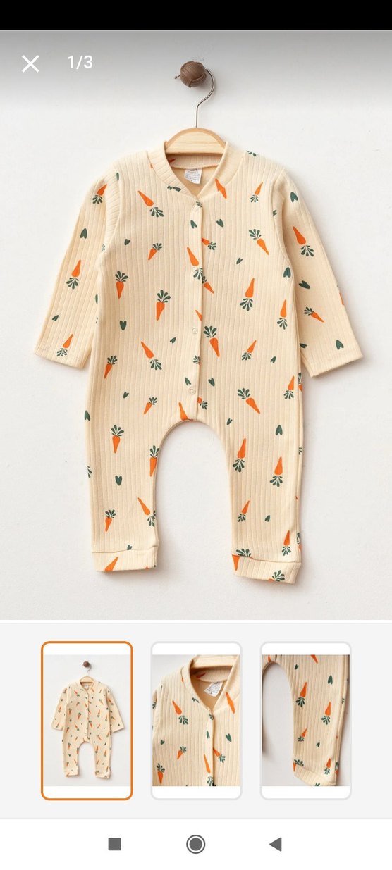 Erkek Bebek Uzun Kollu Pamuklu Tulum 4'lü Set - Görsel 5