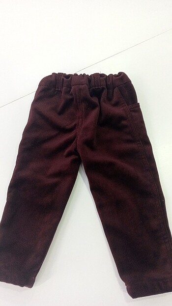 9-12 Ay Beden kız yada erkek için 1 yaş kadife pantalon