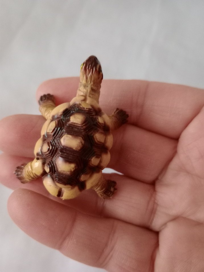 Renkli Kahverengi Kaplumbağa Figürü - Görsel 4