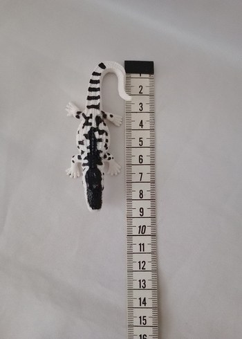 Renkli Beyaz Timsah Figürü - Görsel 6