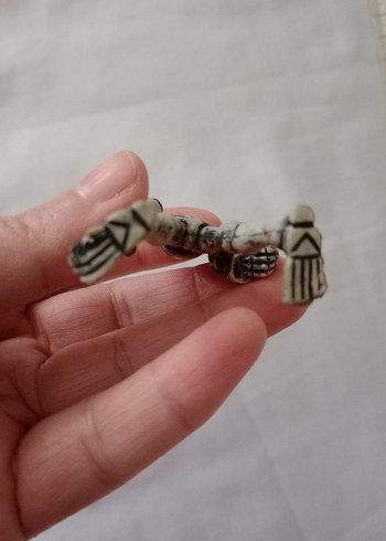 Kafatası Detaylı Gri Aksiyon Figürü - Görsel 5