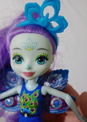 Mor Saçlı Renkli Kelebek Bebek - Görsel 4