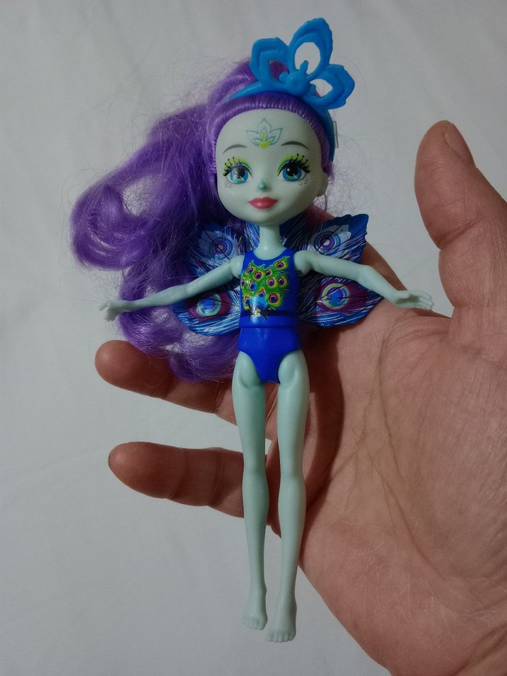 Mor Saçlı Renkli Kelebek Bebek - Görsel 3