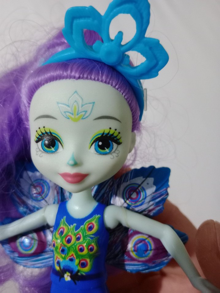 Mor Saçlı Renkli Kelebek Bebek - Görsel 4