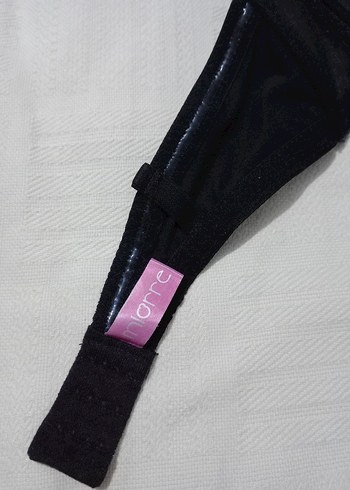 Siyah Goth Minimalist Sütyen - Görsel 4