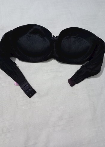 Siyah Goth Minimalist Sütyen - Görsel 3