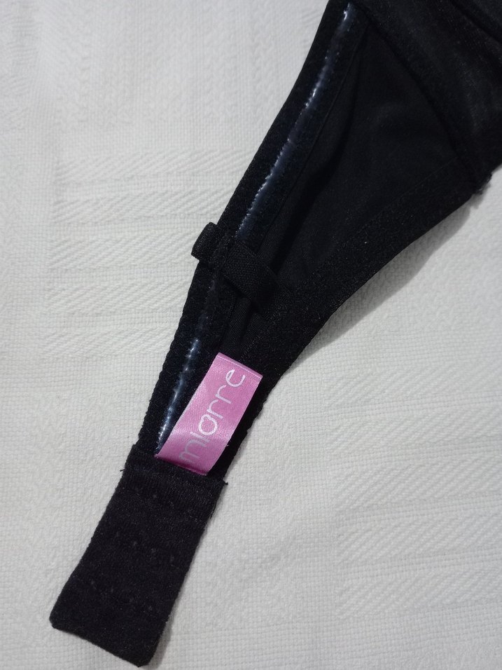 Siyah Goth Minimalist Sütyen - Görsel 4