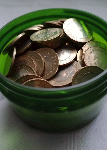 Yeşil Kavanozda Metal Paralar - Görsel 4