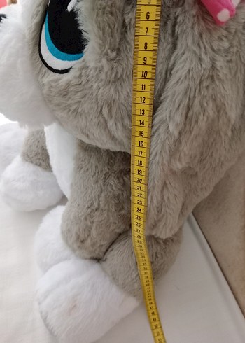 Gri Peluş Üzgün Köpek - Görsel 7