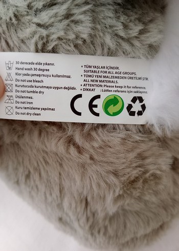 Gri Peluş Üzgün Köpek - Görsel 9