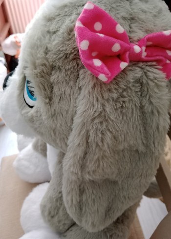 Gri Peluş Üzgün Köpek - Görsel 5