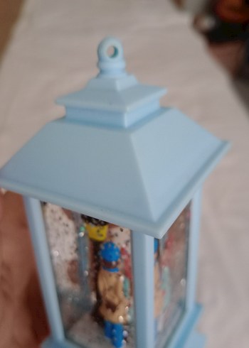 Mavi Renkli Işıklı Figürlü Dekoratif Fener - Görsel 12