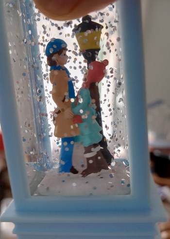 Mavi Renkli Işıklı Figürlü Dekoratif Fener - Görsel 7