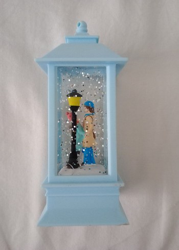 Mavi Renkli Işıklı Figürlü Dekoratif Fener - Görsel 10