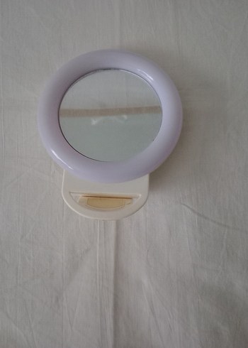 Işıklı Şarjlı Beyaz El Aynası - Görsel 2