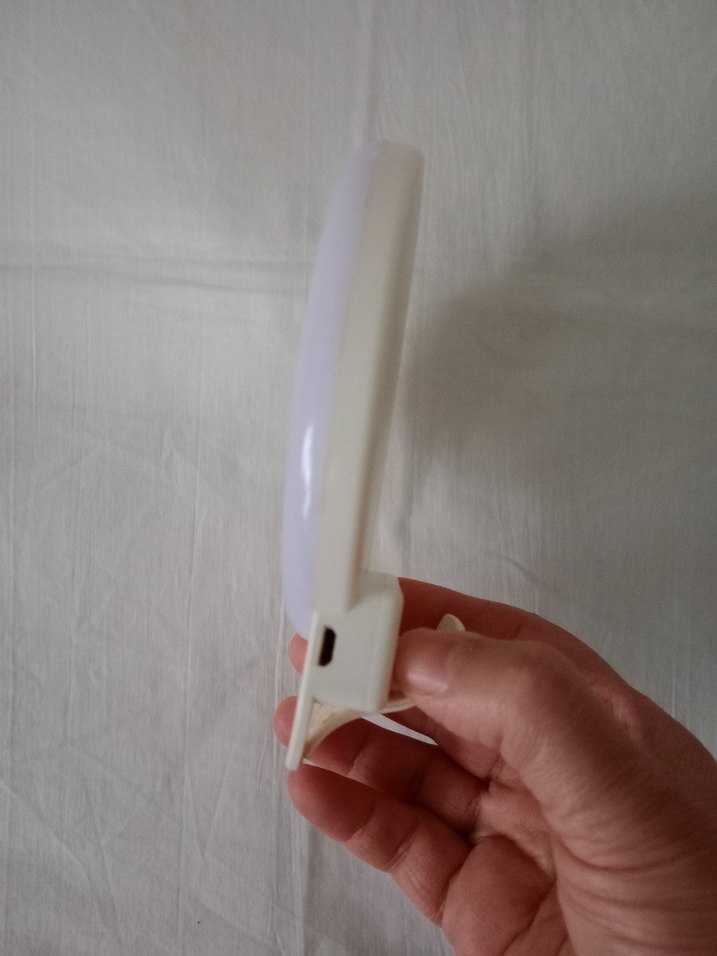 Işıklı Şarjlı Beyaz El Aynası - Görsel 4