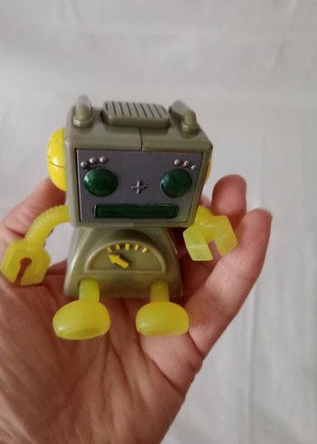 Sarı ve Gri Robot Figür Oyuncak - Görsel 5