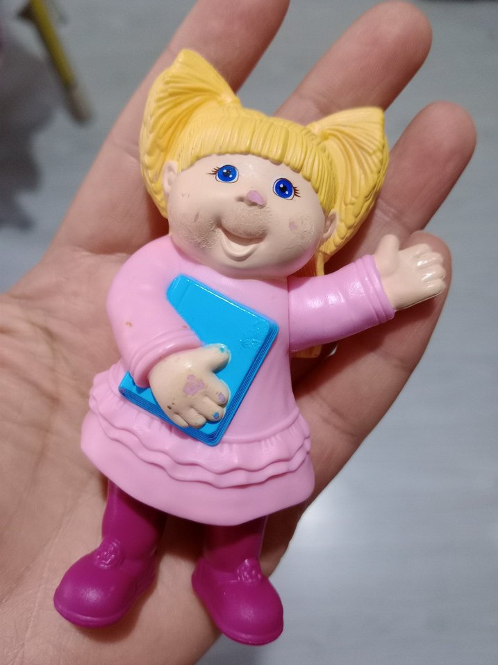 Pembe Pastel Renkli Kız Figür Oyuncak - Görsel 3