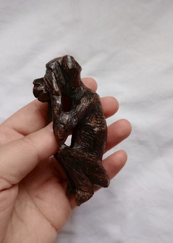 Kahverengi Üçlü Maymun Figür Seti - Görsel 6