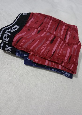 m Beden çeşitli Renk Menbox Baskılı Renkli Erkek Boxer 2'li