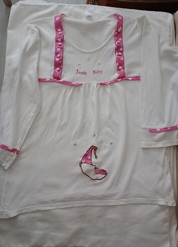 xl Beden Lohusa pijama üst 