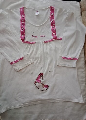 xl Beden ten rengi Renk Lohusa pijama üst 