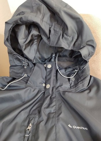 Decathlon decathlon siyah yağmurluk mont