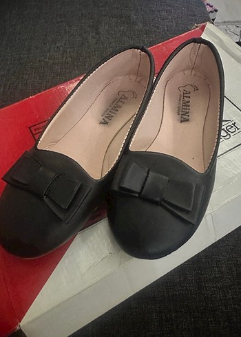 Kız Çocuk Siyah Fiyonk Detaylı Babet - Görsel 3