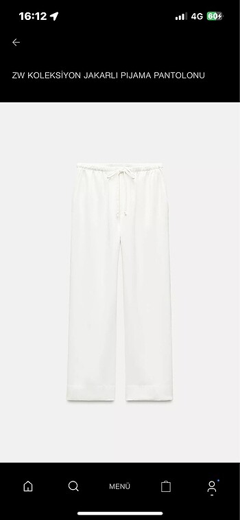 zara saten pantolon