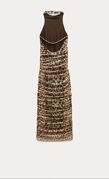 zara leopar elbise