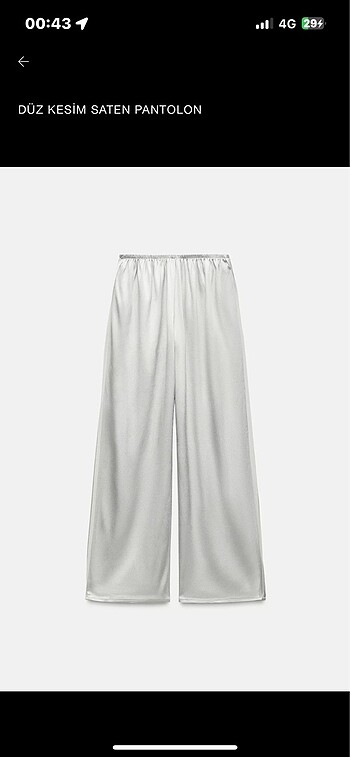 zara parlak pantolon