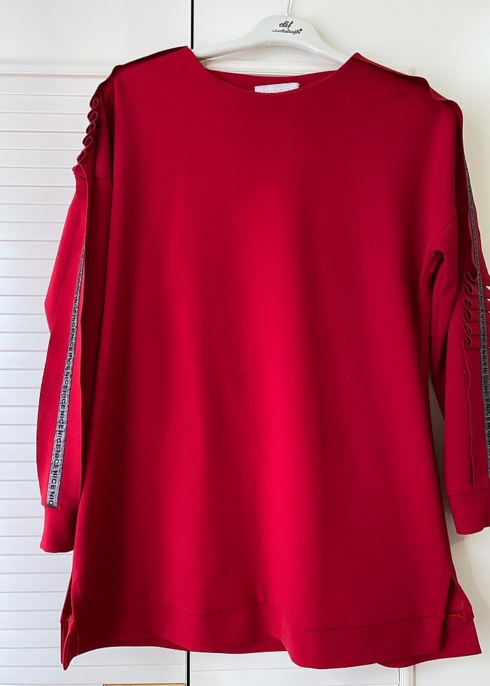 Kırmızı Butik Tunik - Görsel 3