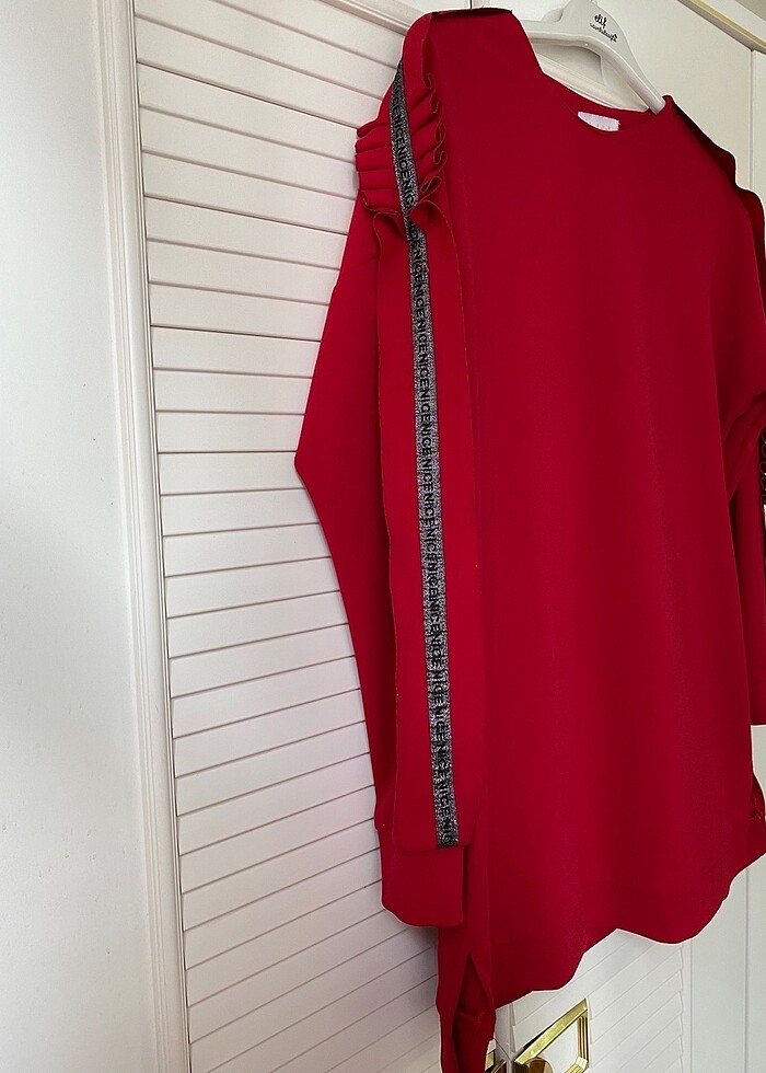 Kırmızı Butik Tunik - Görsel 4