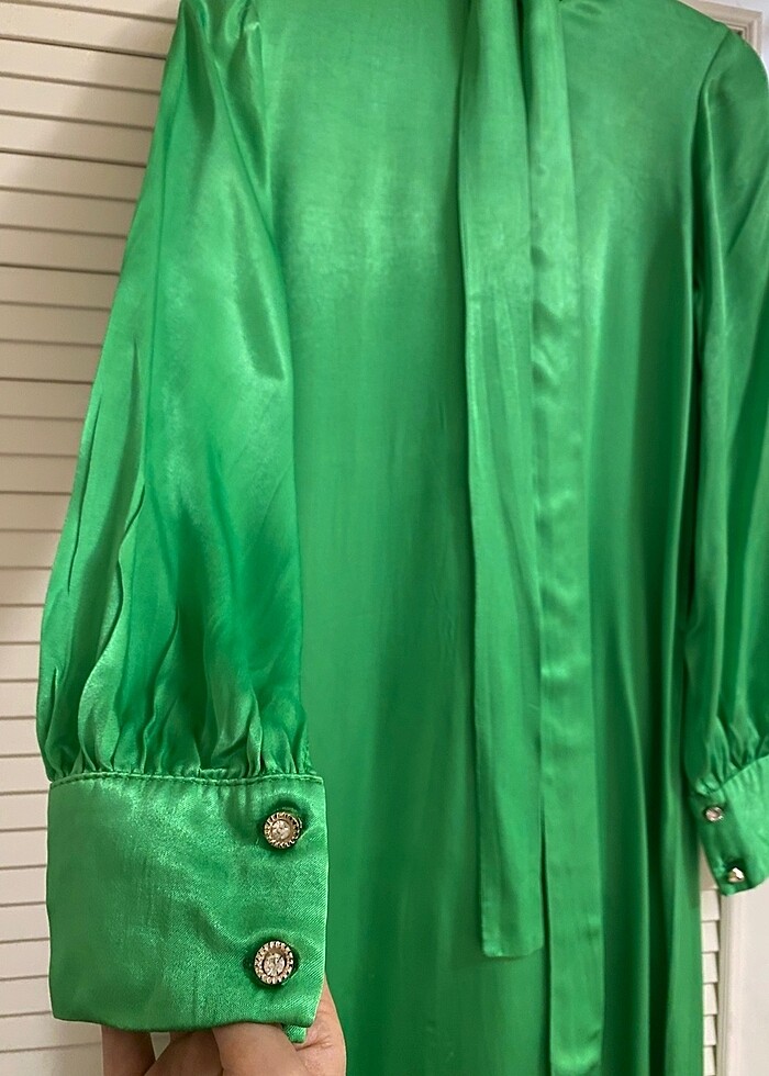 Saten Şık Elbise - Görsel 2