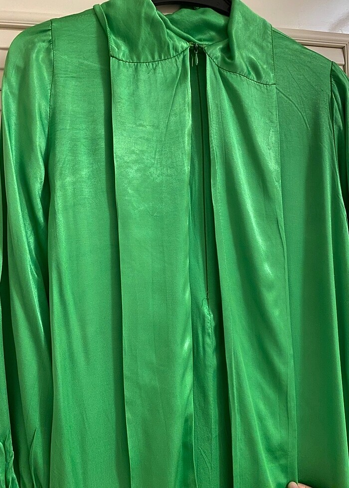 Saten Şık Elbise - Görsel 4