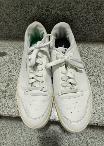 Beyaz Laced Puma erkek spor ayakkabı - Görsel 2