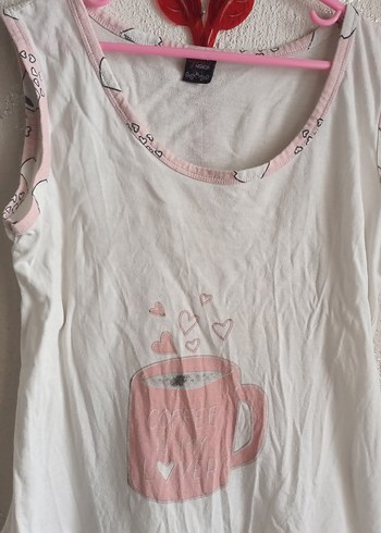 Dantel Detaylı Pamuklu Hamile Kolsuz Tişört - Görsel 2