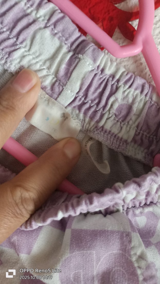 Pembe Bağlama Desenli Hamile Mini Şort - Görsel 2