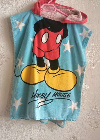 Çok Renkli Erkek Çocuk Bornoz - Mickey Mouse - Görsel 2