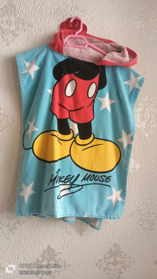 Çok Renkli Erkek Çocuk Bornoz - Mickey Mouse - Görsel 2