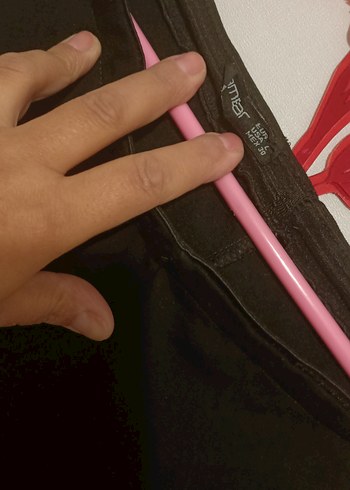 Kız Çocuk Füme Yırtmaçlı Tayt - Görsel 5