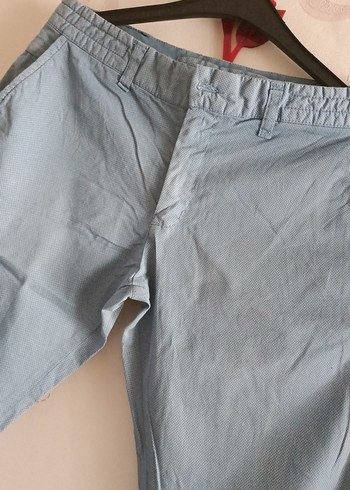 Düğmeli Mavi Erkek Denim Pantolon - Görsel 2