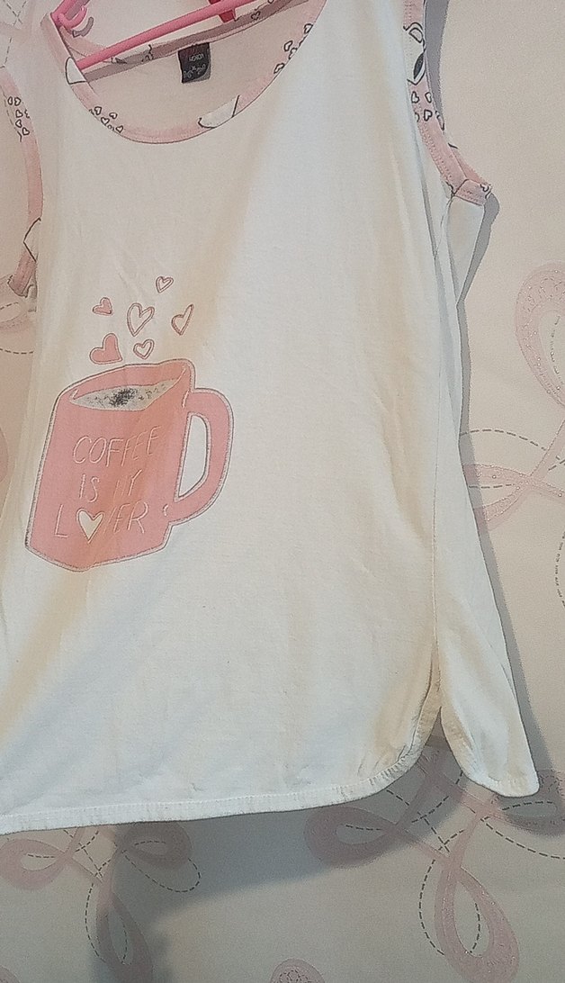 Dantel Detaylı Beyaz Hamile Kolsuz Tişört - Görsel 2