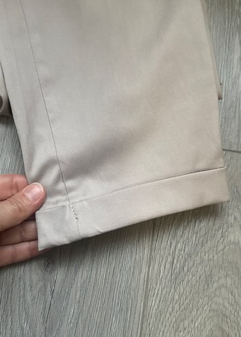m Beden ten rengi Renk Kadın Bej Kumaş Pantolon