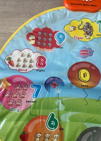  Beden Renkli Bebek Oyun Halısı Sayılarla
