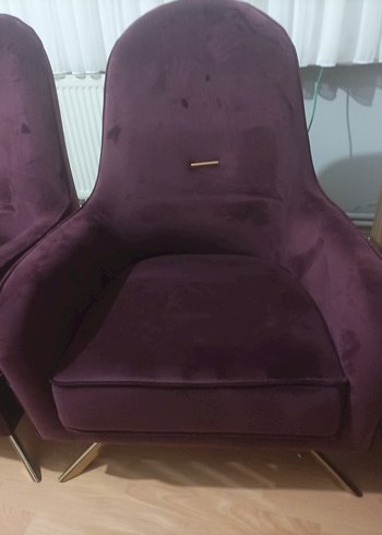 Bordo Modern Klasik Koltuk Kılıfı - Görsel 4