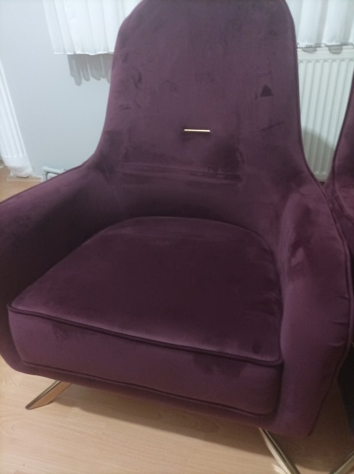 Bordo Modern Klasik Koltuk Kılıfı - Görsel 3