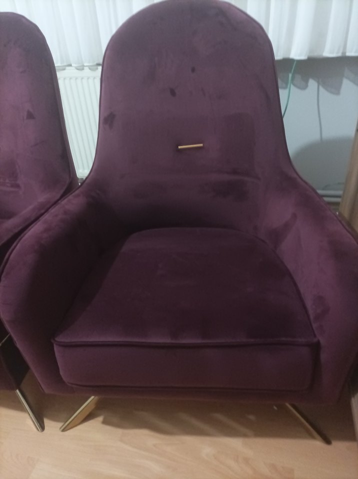 Bordo Modern Klasik Koltuk Kılıfı - Görsel 4